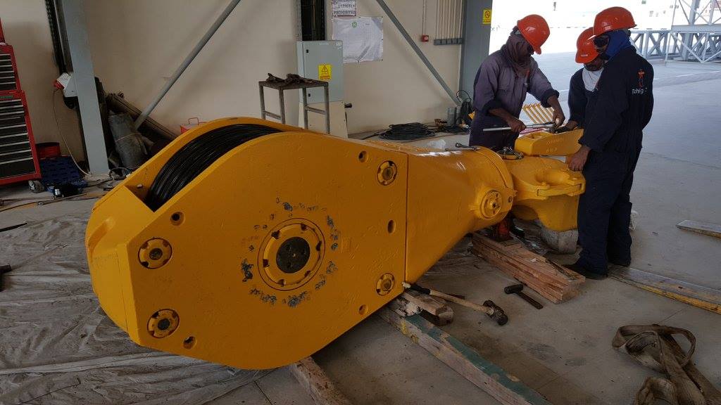 Услуги по дефектоскопии крюкоблоков буровых установок при строительстве скважин