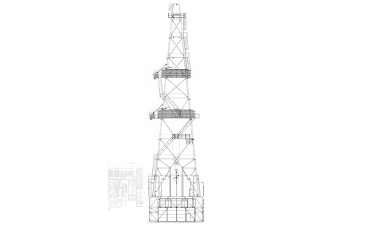 Буровая вышка ВБ 53/320