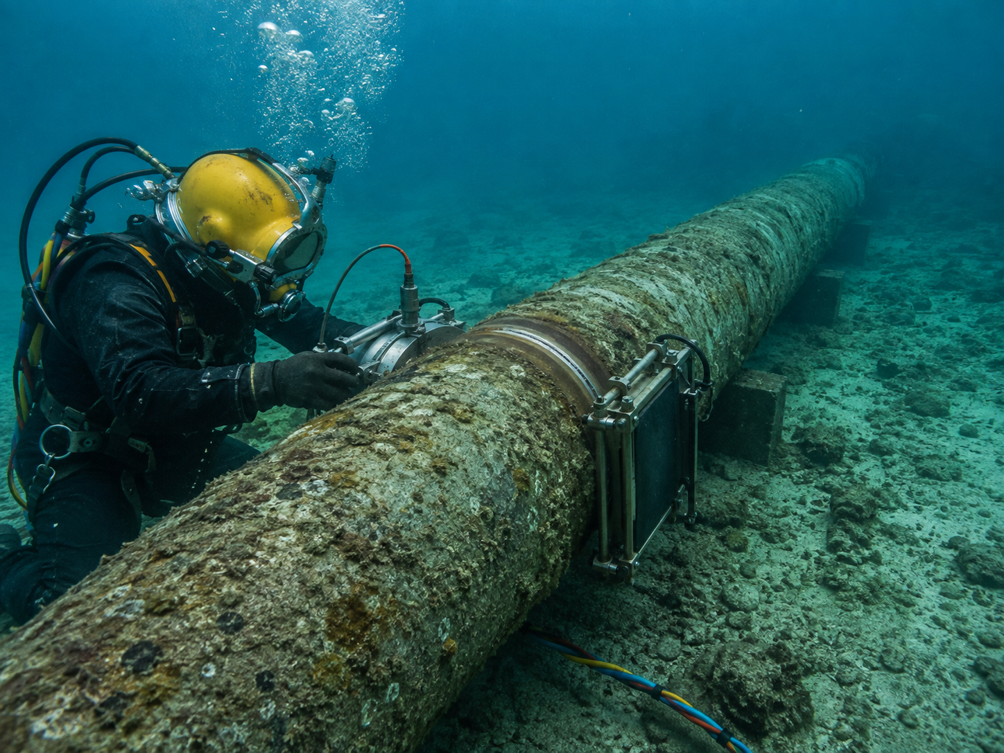 Радиографический контроль морских трубопроводов 