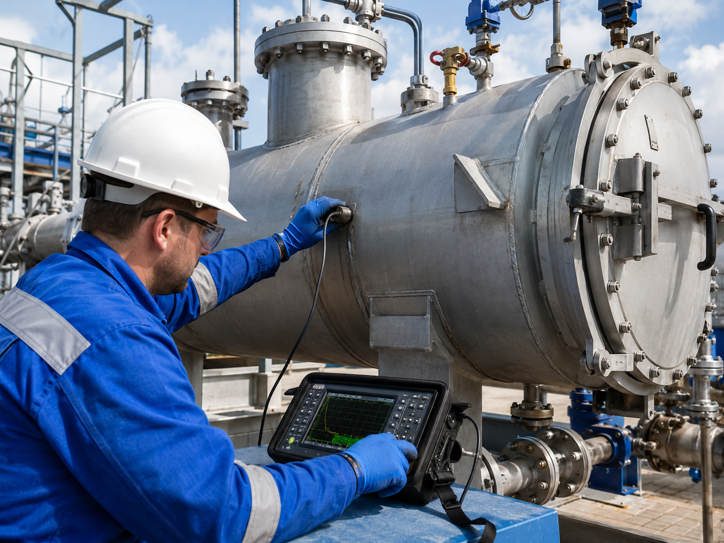 Ультразвуковой контроль нефтегазовых сепараторов 