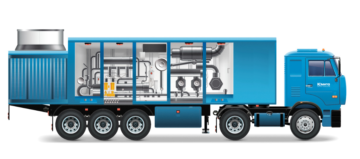 Мобильная компрессорная станция P-Pack 750 