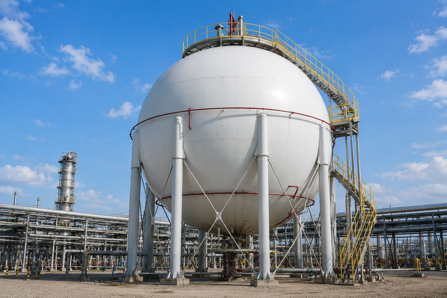 Ультразвуковой контроль шаровых резервуаров для хранения сжиженного газа 