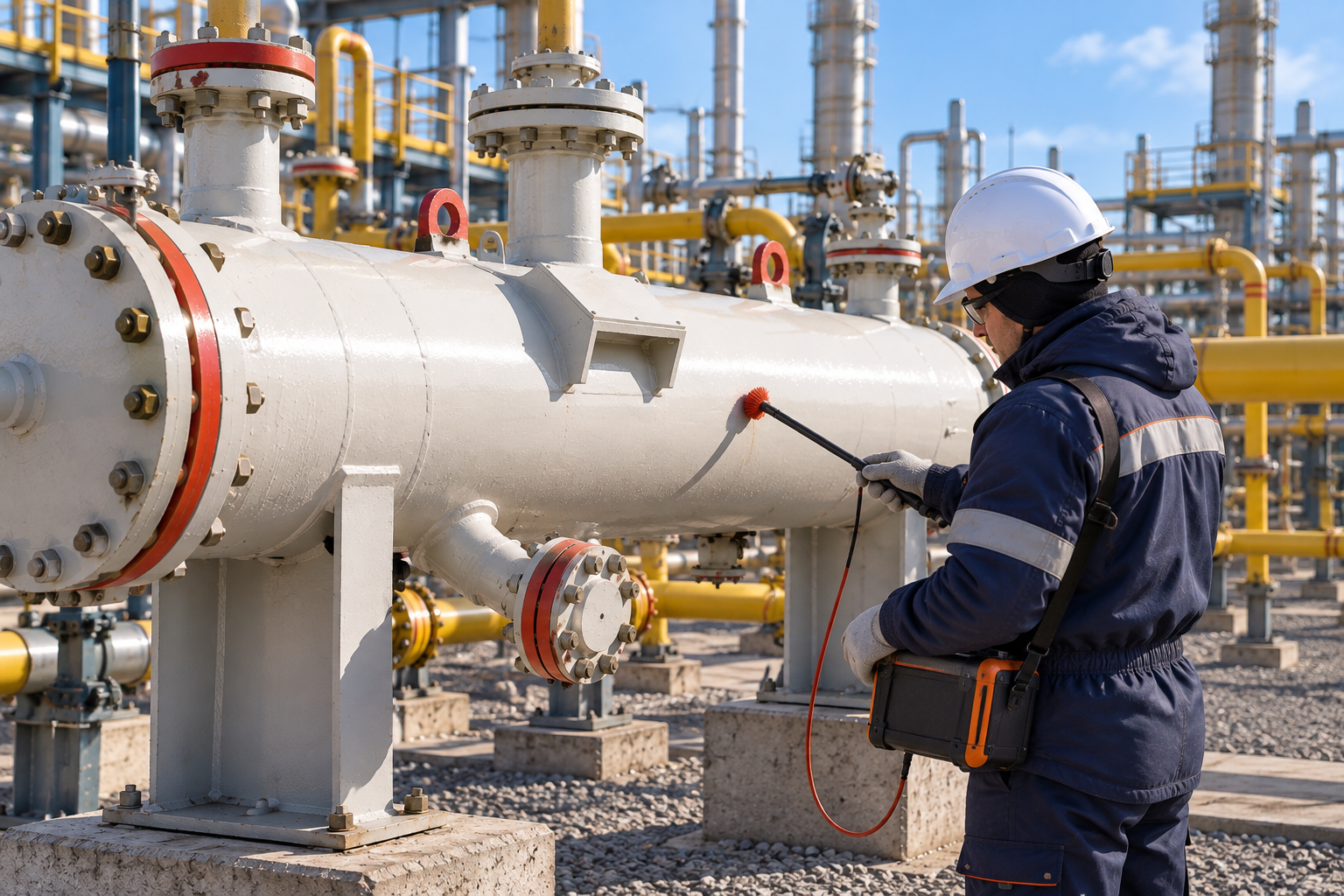 Контроль сплошности изоляционного покрытия щелевых газовых сепараторов электроискровым методом
