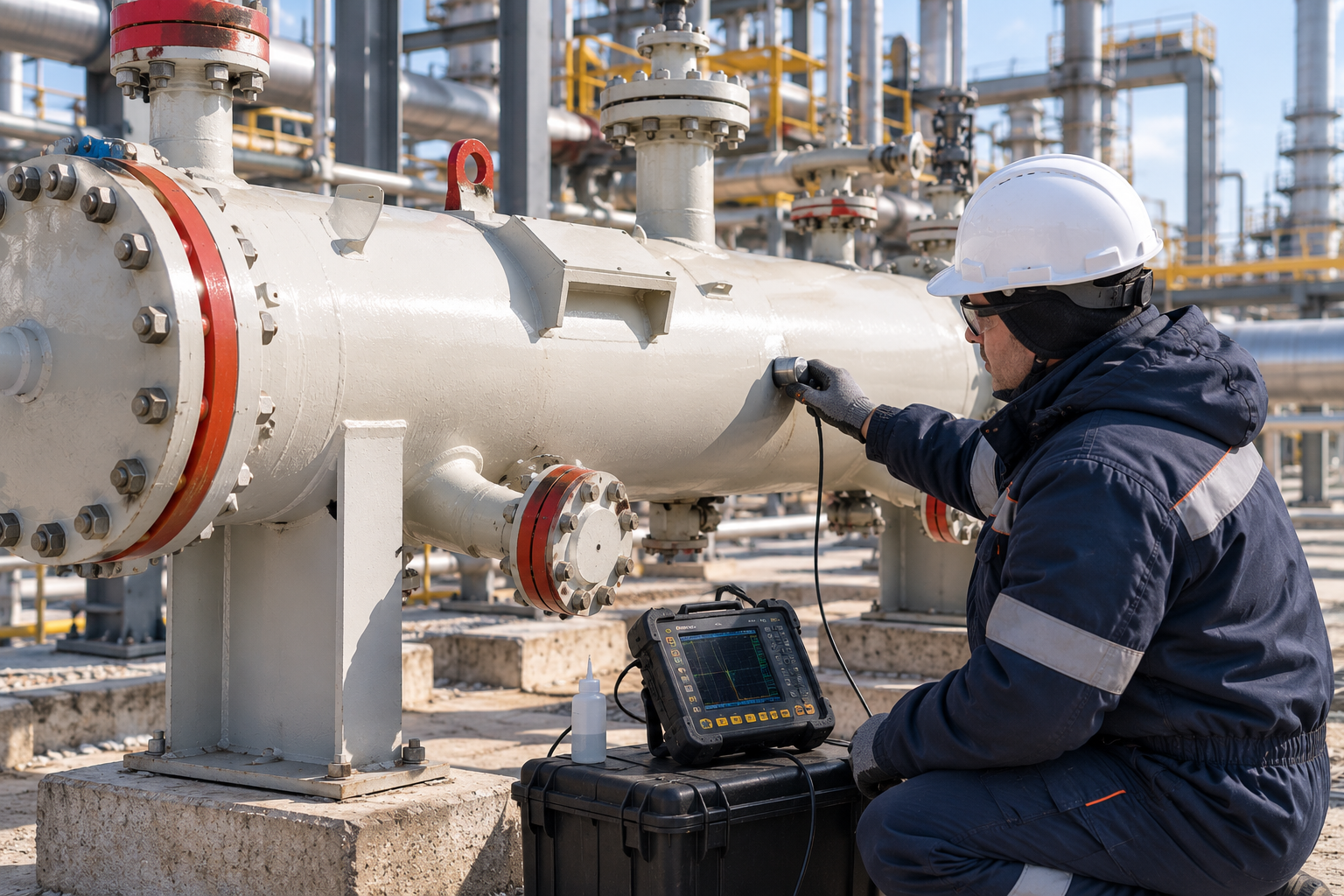 Ультразвуковой контроль щелевых газовых сепараторов