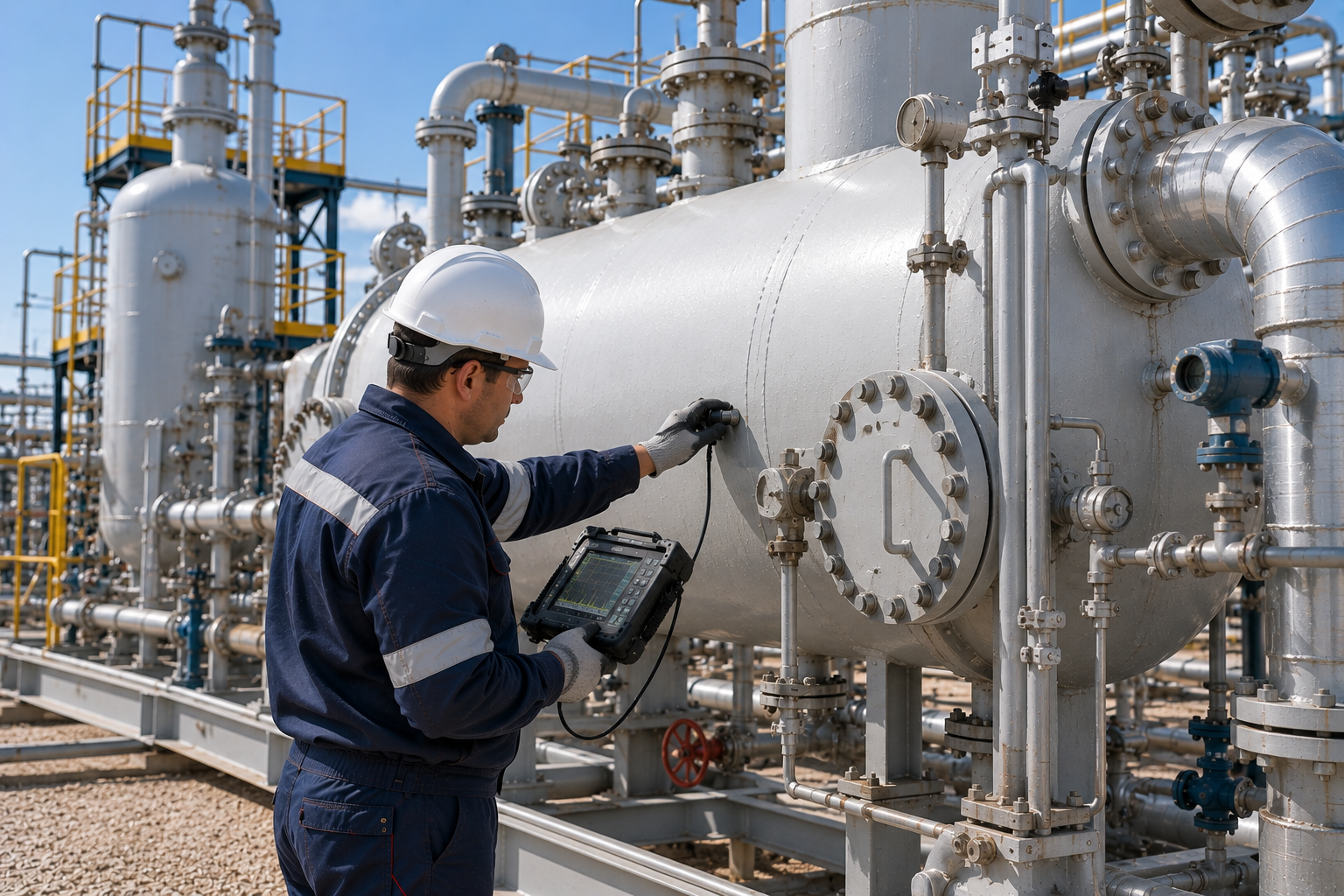 Ультразвуковой контроль сепарационных установок нефти и газа
