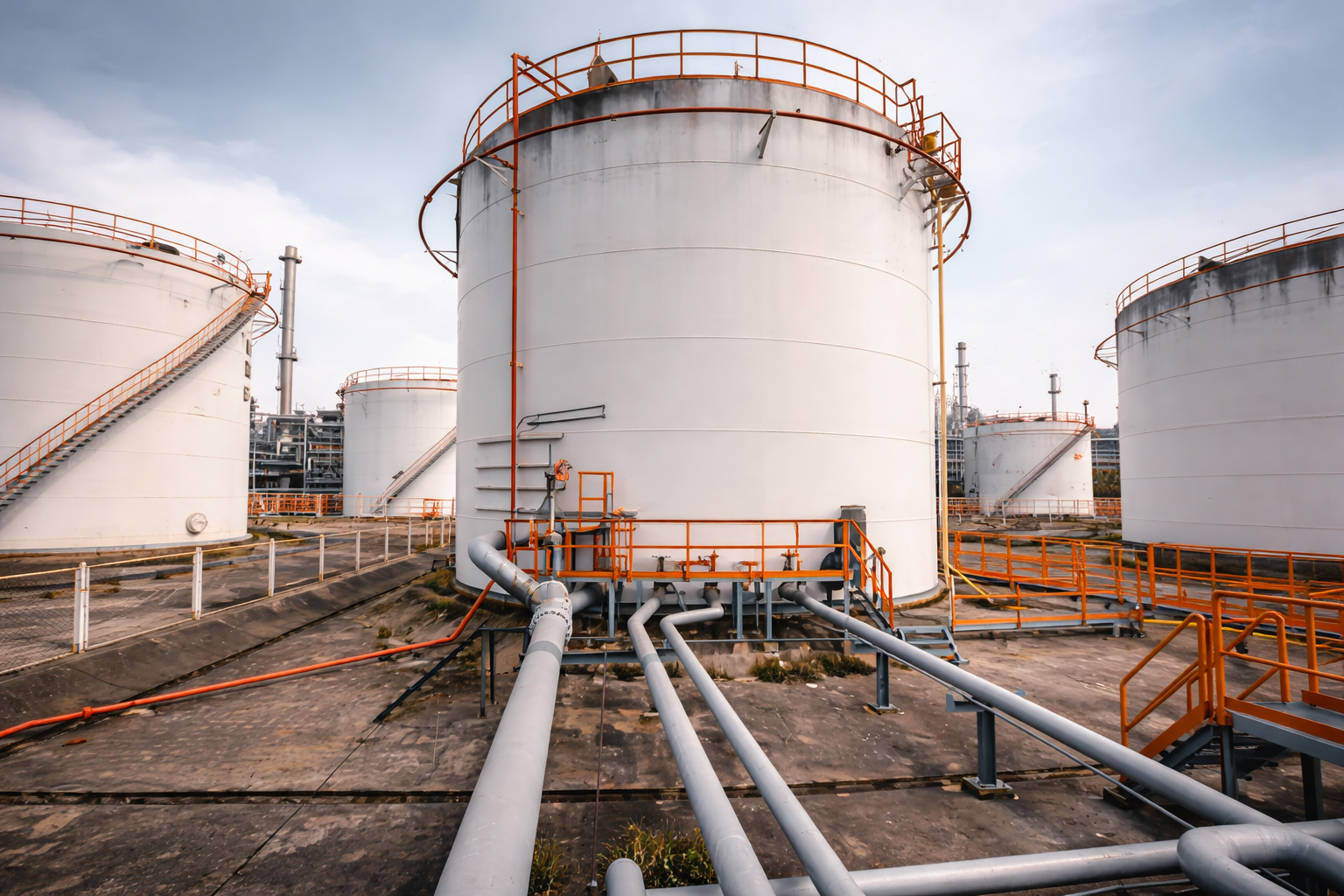 Услуги по сооружению резервуарных парков месторождений нефти и газа
