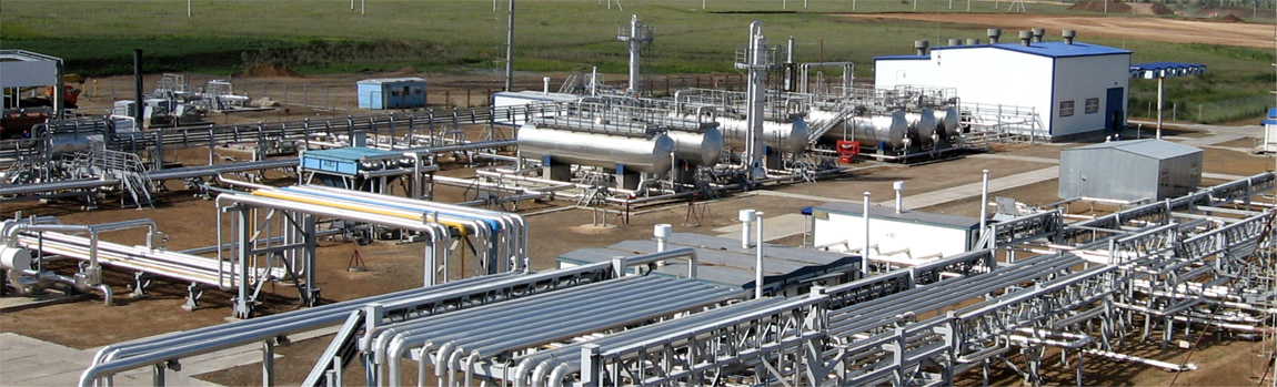 Услуги по обустройству наземных газовых месторождений