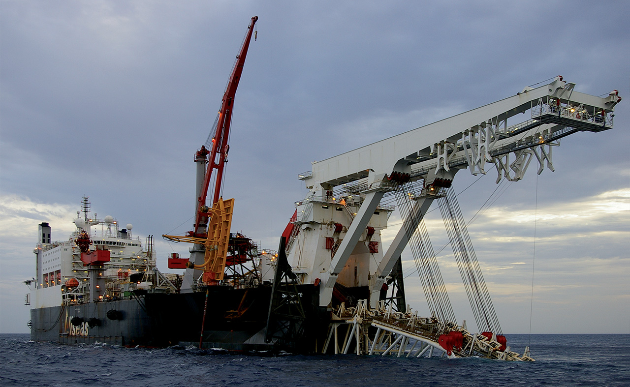 Услуги по сооружению морских трубопроводов